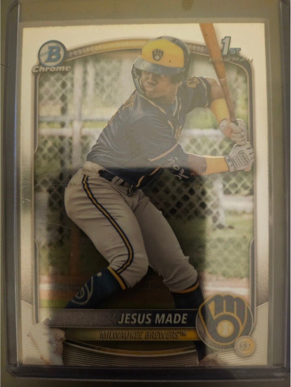 Jesus Made - Chrome Base | 2025 Bowman Baseball | Brewers 1st Bowman card rookie